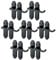 Haven Heritage Door Handles - Matt Black Internal Door Handles - Matt Black Door Handle Set for Internal Doors, 170mm x 42mm - 7 Sets (7 x) Pairs S 170mm x 42mm