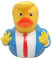 Shangtan Donald Trump Gummiente, Donald Duck, Cartoon Schwimmbad-Party, Donald Trump Gummi kleine Ente Spielzeug Party Geschenk, Donald Trump Geschenke, Blau