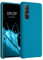 kwmobile Carcasa Compatible con OPPO Find X2 Neo Funda - Case TPU y Silicona antigolpes - Apto Carga inalámbrica - Azul océano
