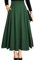 Dunkelgrün Maxirock Rock Festival Outfit Damen mit Schlitz Taschenmidi Hohem Bund Lange Midi Plissee a Linien Strand Faltenrock Plisseerock Sommerrock Leicht Strandrock Hochzeit XL