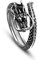 Cunluna Vintage-Stil Herren 925 Silberring Original Silber Drachenring Öffnung freie Anpassung Unisex Rock Schmuck