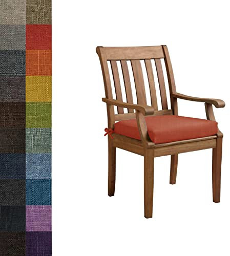 Kimgull Bankauflage Sitzkissen, Bequeme Waschbare Rutschfestes Sitzkissen für Gartenbank Schaukel, Terrasse, Esstisch, Bank, Drinnen, Viele Farben und Größen,(40X40X8CM Karmesinrot)