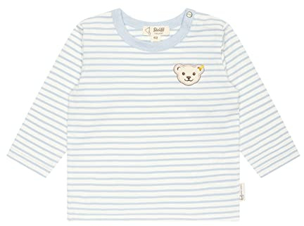 Steiff Unisex Baby Basic T-Shirt Langarm Gestreift T-Shirt