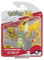 Pokémon PKW2349 - Battle Figure Set - Endivie, Abra, Blitza, offizielle bewegliche Figuren, 5 cm Endivie und Abra, 7,5 cm Blitza