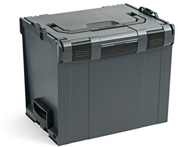 Bosch Sortimo L-BOXX 374 Anthrazit | Professioneller Werkzeugkoffer | Innovatives Transportsystem | Werkzeugkiste Leer Kunststoff | Ideale Organizer Box | Größe 4
