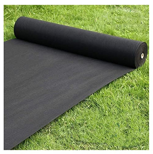 Unkrautvlies Gartenvlies Vlies-Geotextil-Unterlage für den Garten, 5 Unzen, 0.5m/1m/1.5m/2m breit, nicht gewebter Landschaftsstoff für Bodenbedeckung/französischen Abfluss/Auffahrt/Erosionsschutz, sch