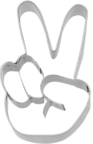 Birkmann, Ausstechform Victory, 7 cm, Edelstahl, mit Innenprägung, hochwertige Qualität