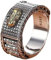 Feng Shui Mantra Ring, Neuheitsring, Feng Shui Pixiu Mantra Ring Silber Buddhistisches Glücksbringer Amulett Mantra Doppelter Schutz Reichtum Liebe Gesundheit Ring Geschenk for Männer Frauen Einstellb