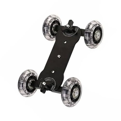Dolly Skater, axe réglable pour rail vidéo de bureau pour appareil photo reflex numérique avec vis 1/4