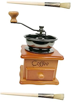 Milisten Manual Coffee Bean Wooden Hand Crank Grain Mill Ceramic Use Handmill