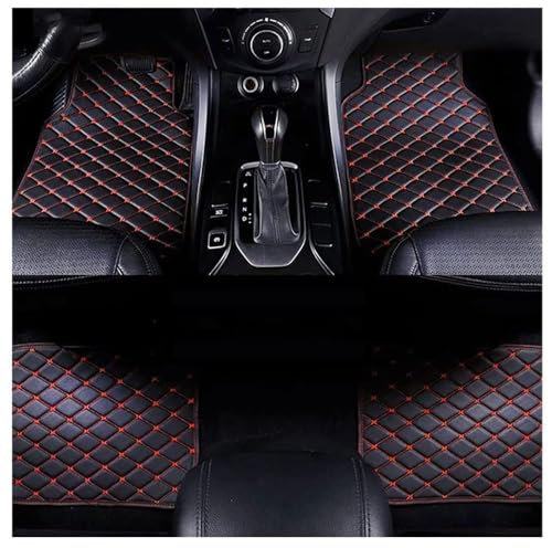 GNTHERF 4 Stück fußmatten Auto, für BMW X5 2019-2023 Strapazierfähigen staubdicht Wasserdicht rutschfeste Schutz rund um die Uhr Auto Innen,C-Black red