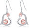 DAYLINLOVE Basketball Ohrringe 925 Sterling Silber Basketball Geschenke Basketball Tropfen Ohrringe Sport Schmuck für Frauen Mädchen Mama Damen