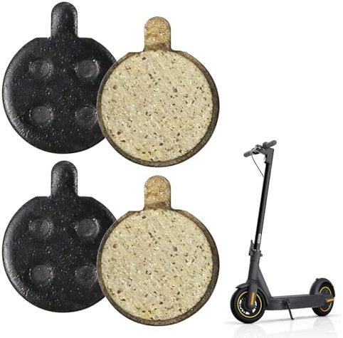 4 Stück Bremsbeläge Ersatzteil Zubehör Bremsklötze Kompatibel für Elektro Scooter für Xiaomi Mi 1S Essential Pro 2 M365 Pro Roller, Runde Scheibenbremsbelag für E-Scooter Elektrische Fahrrad