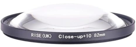 UJNKMGBF Filtre de Gros Plan Filtres d'objectif Macro 82MM +1 +2 +4 +10 Loupe de Gros Plan for Canon for Nikon for Sony Accessoires d'objectif d'appareil Photo(PE Bag Packing,Only Close 10 Filter)
