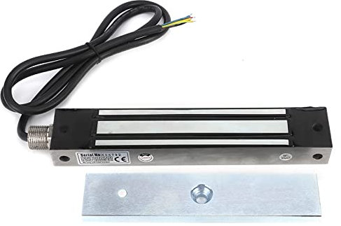 Serrure magnétique de porte 280 kg, serrure électromagnétique en acier inoxydable, serrure magnétique étanche avec force de maintien, DC1224 V pour système de contrôle d'accès