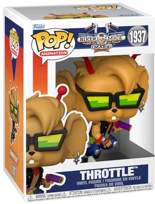 Funko Pop! Animation: Biker Mice from Mars - Throttle - Figura de Vinilo Coleccionable - Idea de Regalo - Mercancia Oficial - Juguetes para Niños y Adultos - Cartoons Fans