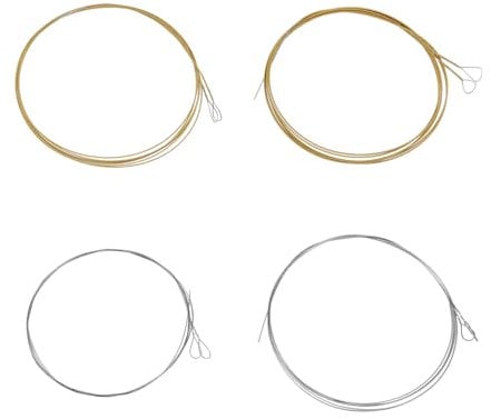 SG Store 2 Sätze Mandolinensaiten (.010-.034) mit Loop End M101 Saitenlänge 29,5 Zoll Edelstahl Plattiert Bronze Silber Und Gloden