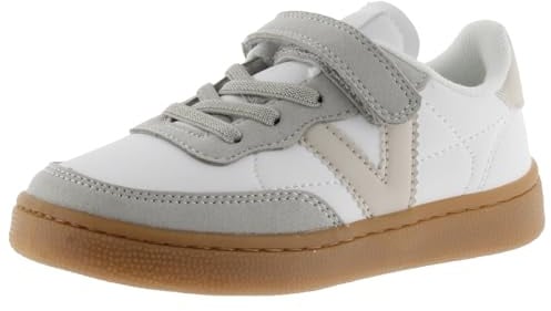 victoria Basket Unisex Oslo Efecto Piel & Piezas En Contraste & Cordón Elástico & Tira Adherente 1256102 para Niños Hielo 30