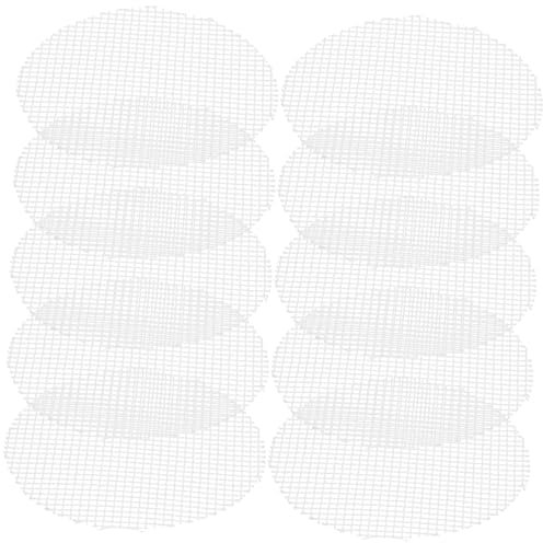 Kisangel Lot de 20 De Drainage pour Pot De Fleurs en Maille pour Bonsaï 5 Cm Rond