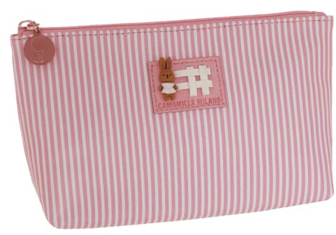 Camomilla Milano Busta Make-up Donna, Collezione Joy, Misura M, Colore Rosa