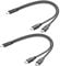 JSADZKJ Corto USB C Splitter Cable de Carga 2 en 1 Multi Tipo C Cable de Carga, 3A de carga rápida USB C a doble puerto tipo C, compatible con teléfonos móviles tabletas y más 1Ft/30Cm