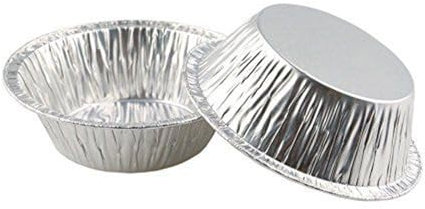 Disposable Aluminum Meat and Potato Pie Tins – Round Foil Pans, Sturdy & Recyclable, Perfect for Baking, Catering & Takeaway – 8.8cm Base / 12.5cm Top Diameter (20)