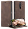 xinyunew Handyhülle für OnePlus 8 Hülle, Klapphülle Premium Lederhülle Klappbar Flip Case Tasche Magnet Kartenfach Standfunktion Klapphülle Schutzhülle für OnePlus 8,Kaffee