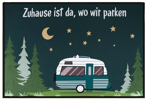 ZMDMAH Camping FußMatte, 40 x 60 cm Camping ZubehöR, Teppich für Wohnmobil, Camping Gadgets, Camper Wohnwagen ZubehöR, Wohnwagen Deko Gadgets, Camping Geschenke für Camper für Camping -Wohnmobile