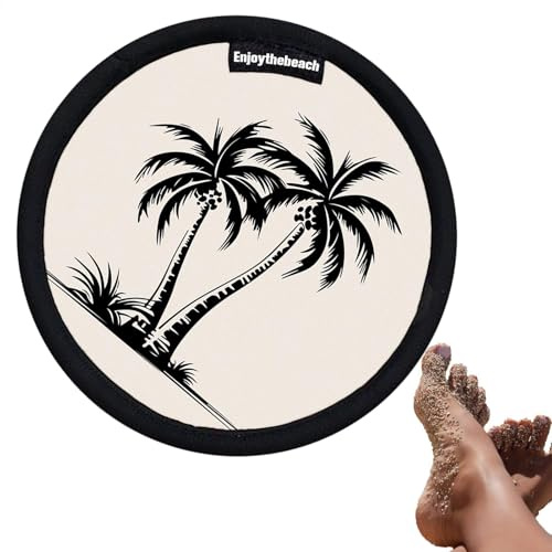 Dissolvant de Sable de Plage sans Eau, Gomme de Sable Douce pour la Peau, Tampon de Nettoyage Doux, Gadget de Plage Pratique, Compact, réutilisable, idéal pour Les Vacances, Le Camping, Les Aventures