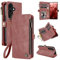LBH Handy Hülle für Samsung Galaxy A56 5G Klapphülle RFID Schutz Wallet Geldbeutel Geldbörse Cover Case Flipcase Kartenfächer Geldfach Münzfach Rosa