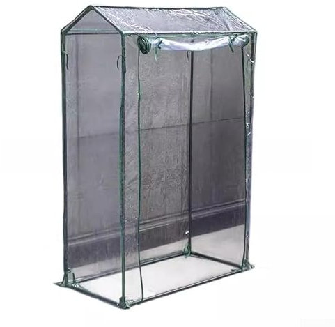Mini serre d'extérieur en PVC avec volet roulant pour cour, balcon, jardin (100 x 50 x 150 cm)