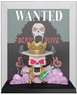 Funko POP! Game Cover: One Piece - Brook - Wanted - Amazon Exklusiv - Sammelbare Vinylfigur - Geschenkidee - Offizielles Merchandise - Spielzeug für Kinder & Erwachsene - Modellfigur für Sammler