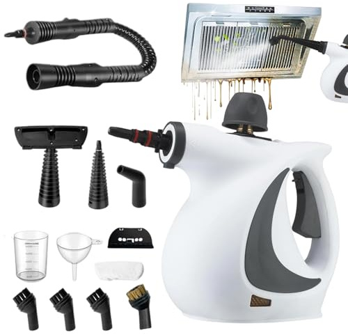 Limpiador de vapor,Limpiador de vapor de mano casa | Separador eléctrico con 12 accesorios para suelos de parquet Azulejos moqueta sofá zona animales Detalle Auto ropa alfombra