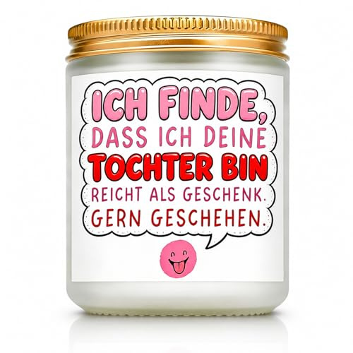 3,5 OZ Duftkerze Mit Spruch, Vatertagsgeschenk für Papa, Muttertagsgeschenk Kerze für Mama, Geschenke Zum Vatertag Muttertag, Papa Geburtstagsgeschenk, Weihnachten, Weihnachtsgeschenke