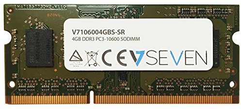 V7 V7106004GBS-SR 4GB DDR3 PC3_10600 1333MHZ SO DIMM Modulo di memoria V7106004GBS-SR
