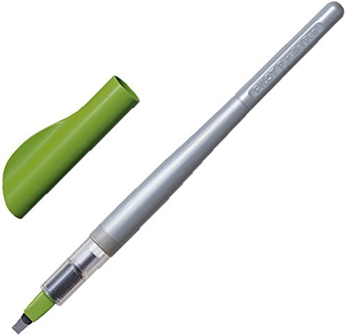 Pilot Füllfederhalter Parallel Pen Silber/grün (3,8 mm Feder, ohne Patronen)