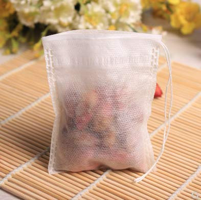 200 Pezzi Bustine da Tè, YKEZHU Filtro Sacchetti Versatili Usa e Getta per Tè Spezie Erbe, 7*9 cm