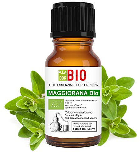 Marjolaine Bio Huile Essentielle 100% Pure 5 ml - Aromatherapie Thérapeutique Alimentaire - Laborbio