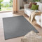 HomebyHome Kurzflor Läufer 60 x 100 cm Grau - Modern Gabbeh-Look Teppich Extra Weich, Pflegeleicht und Langlebig - Ideal für Wohnzimmer, Schlafzimmer und Esszimmer