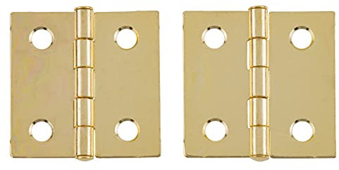 H11-H537BBP112 Türscharniere, Scharnier aus Messing, hell, 3,8 x 3,8 cm