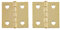 H11-H537BBP112 Türscharniere, Scharnier aus Messing, hell, 3,8 x 3,8 cm