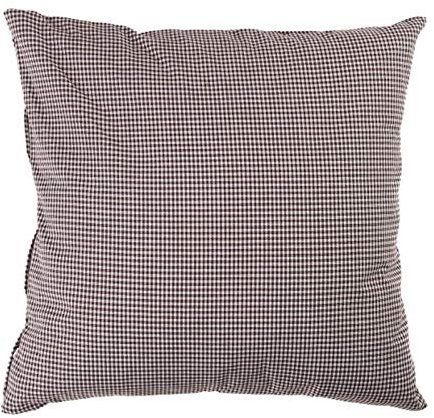 Kissenbezug 50x50 cm Karo 2x2 mm Braun Baumwolle - Kariert, Kissenhülle, Deko, Sofa, Qualität Made in EU