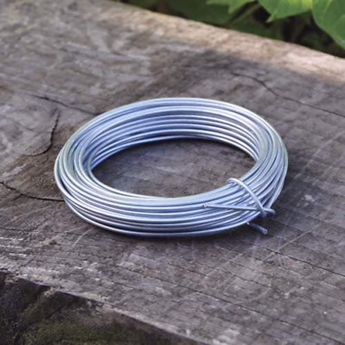 Homespired® - Filo galvanizzato per recinzioni da giardino, uso generico (metallo, 2 mm x 10 metri)