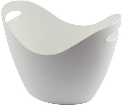 Plastic Wine & Champagne Bottle Cooler & Ice Bucket - White - 8 Litre Restaurant Dinning