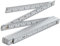 TOOLSTEK WOKIN Folding Ruler Carpenter Zig Zag Fibreglass Ruler cm, mm & inches ABS Body 2m Strong Durability Laying Ceramic Tiles Wood Floors Ideal Woodworking Tools for DIY Projects(Grey)