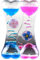 Benoon Sablier double cœur avec mouvement liquide et bulles - Bleu et rose
