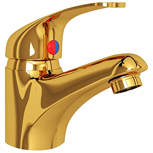 Susany Grifo Mezclador de Lavabo Dorado 13x10 cm
