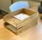 Unibos Letter Trays 2pcs Stackable Paper Sorter/Desk Organiser/File Tray for Desk - Bamboo File Rack Storage Solution - Office, School, Home Study