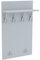 AKKE 90x60 | MAXI Garderobenpaneel Wandgarderobe Garderobe Wandpaneel Kleiderstange ALUMINIUM | HELLGRAU