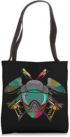 Paintballer Marker Helmet - Paintball Paintball Player Tote Bag
